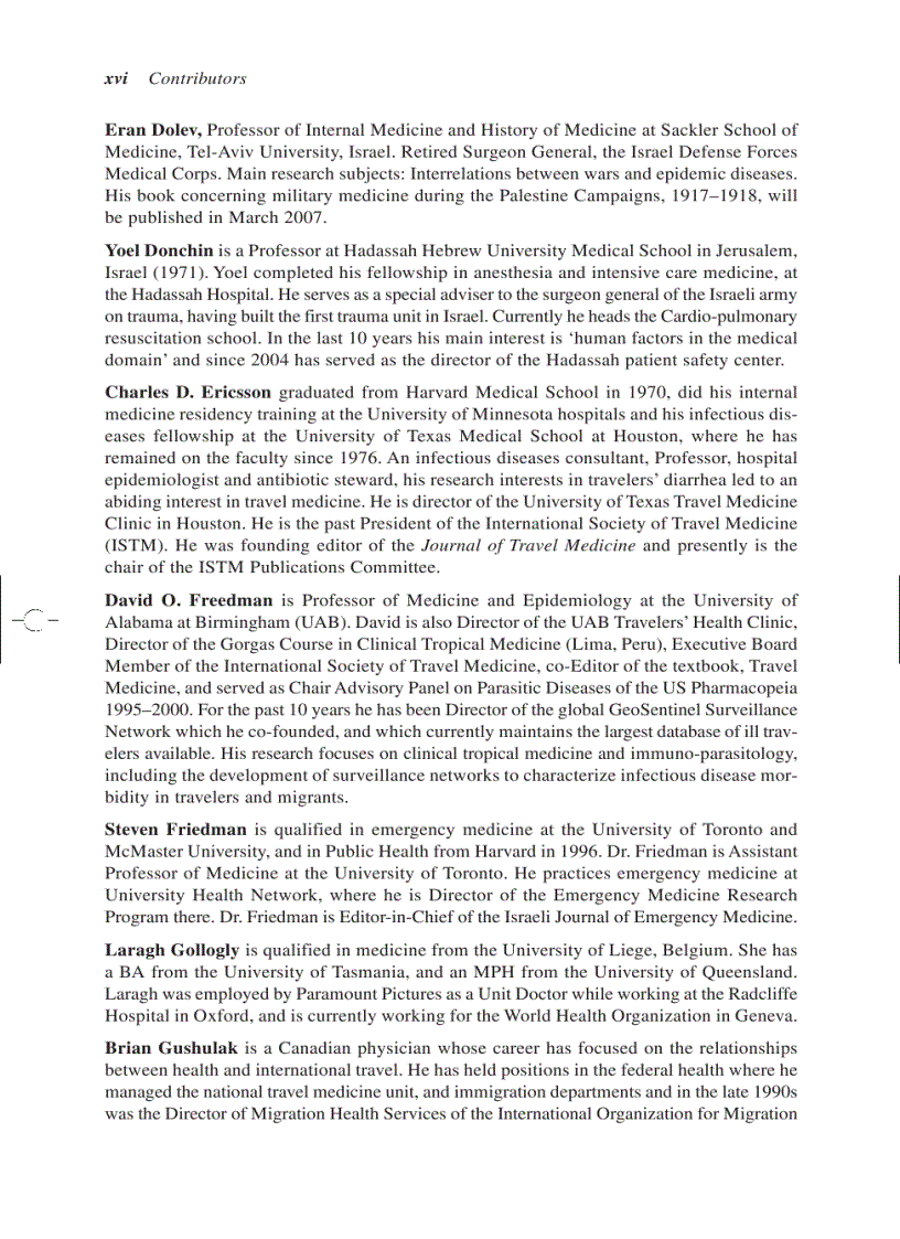 image for page Travel Medicine Tales Behind the Science