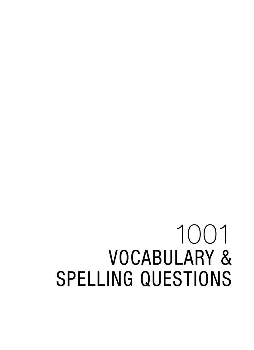 image for page 1001 vocabulary spelling questions 2e