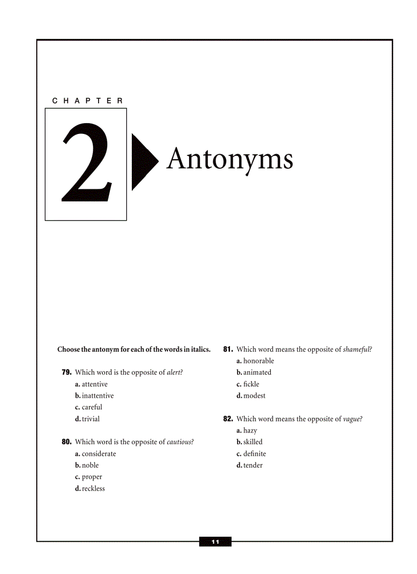 image for page 1001 vocabulary spelling questions 2e