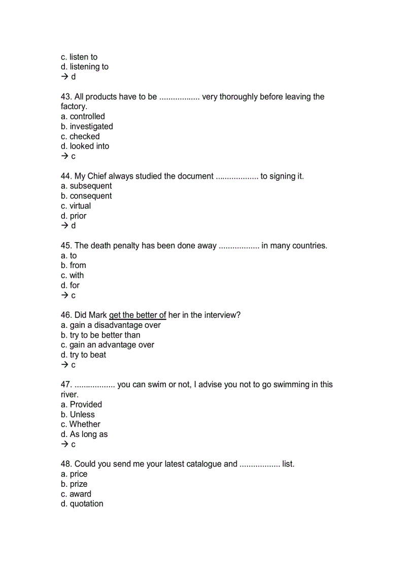 image for page 1500 Câu trắc nghiệm thi Anh văn bằng C