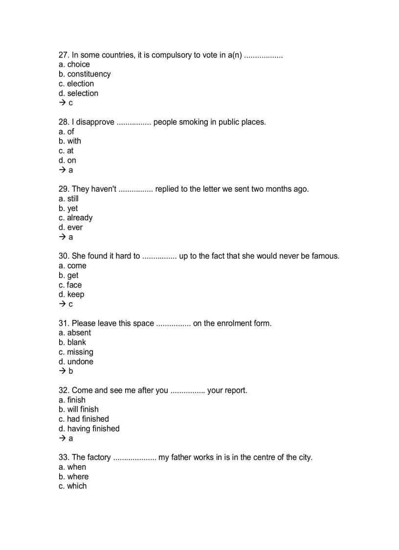 image for page 1500 Câu trắc nghiệm thi Anh văn bằng C
