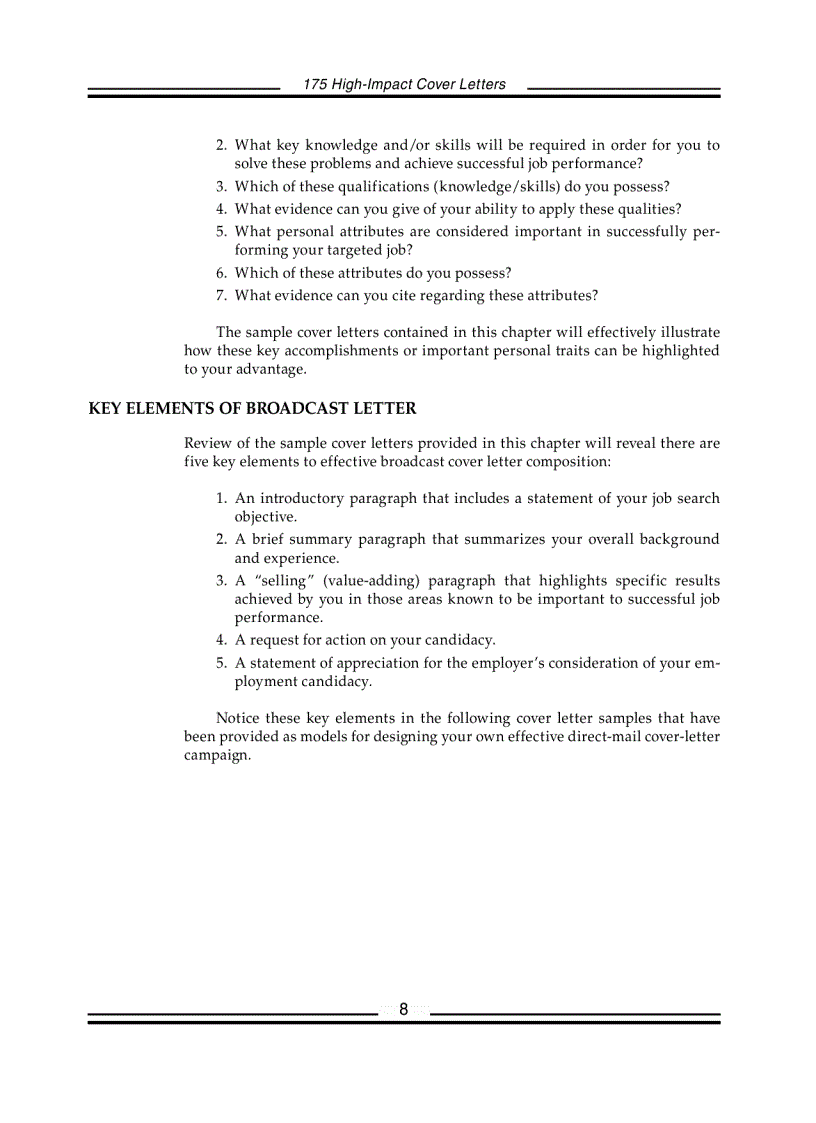 image for page 175 High Impact Cover Letters