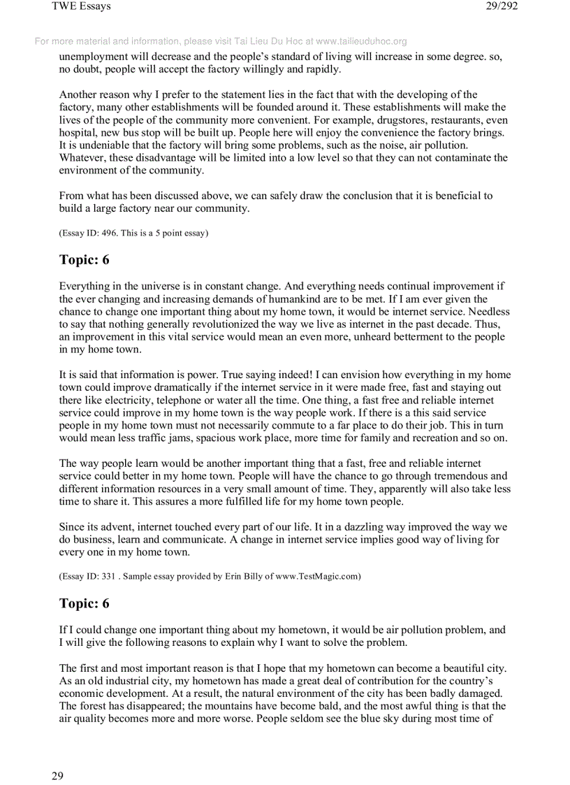 image for page 185 Topics and Sample Essays