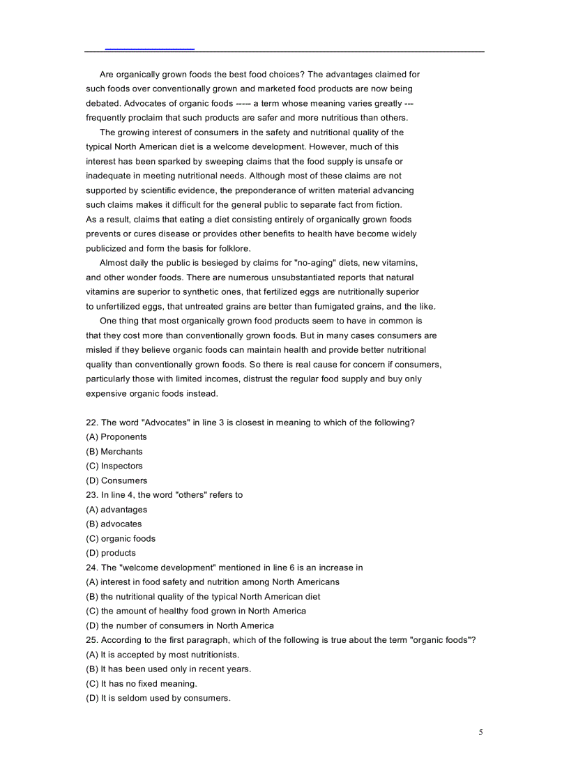 image for page 1995 2000 Reading Full Test