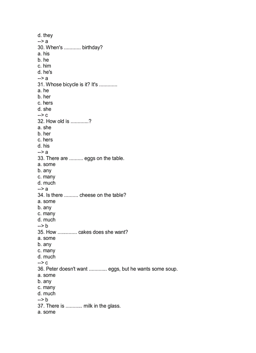 image for page 2000 Câu trắc nghiệp thi Anh Văm bằng A B