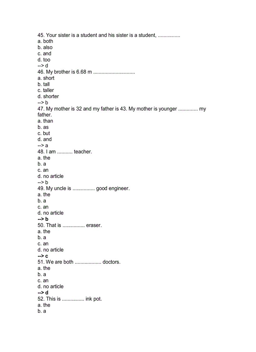 image for page 2000 Câu trắc nghiệp thi Anh Văm bằng A B