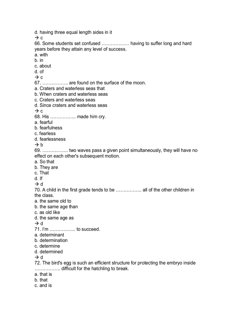 image for page 2000 Câu trắc nghiệp thi Anh Văm bằng A B