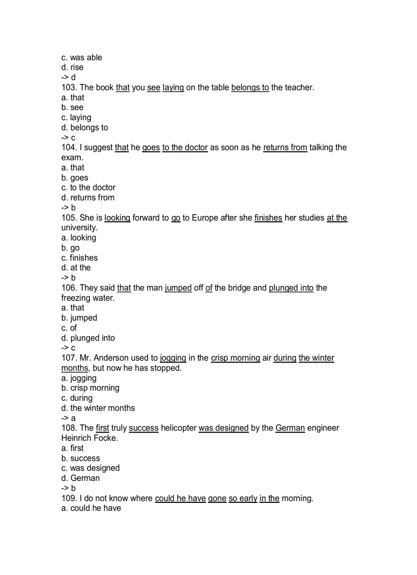 image for page 2000 Câu trắc nghiệp thi Anh Văm bằng A B