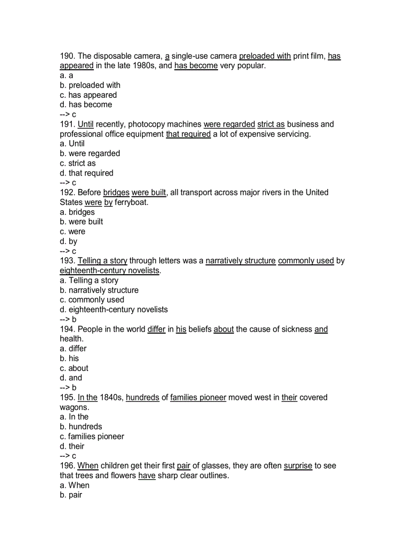 image for page 2000 Câu trắc nghiệp thi Anh Văm bằng A B