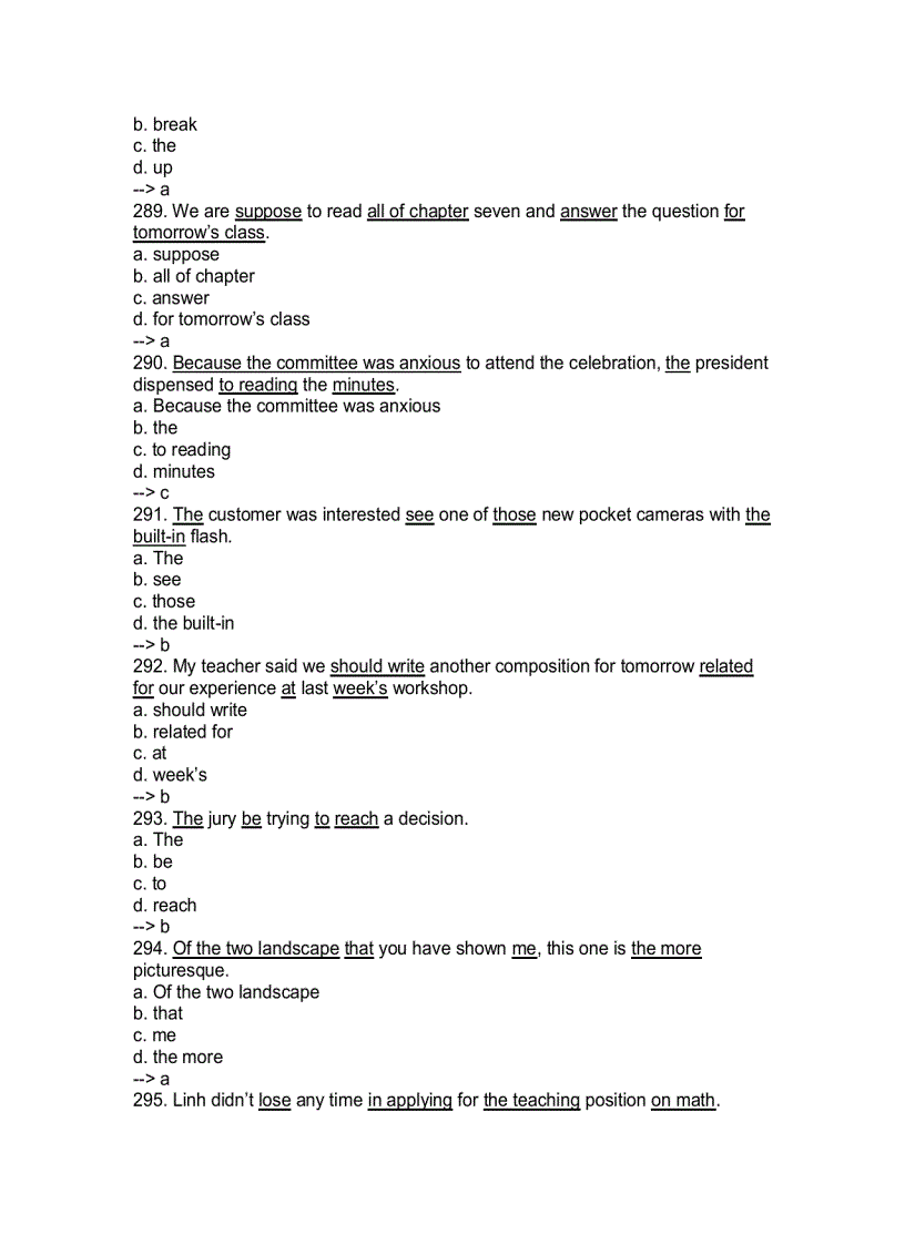 image for page 2000 Câu trắc nghiệp thi Anh Văm bằng A B