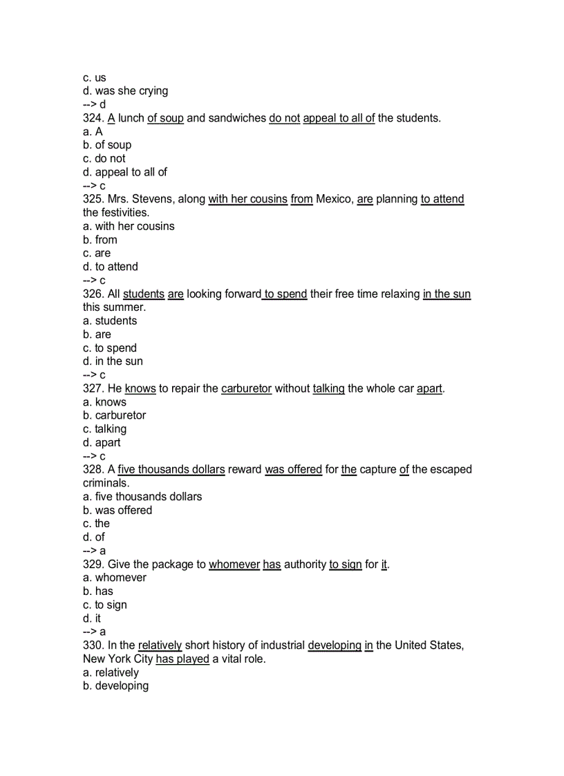 image for page 2000 Câu trắc nghiệp thi Anh Văm bằng A B