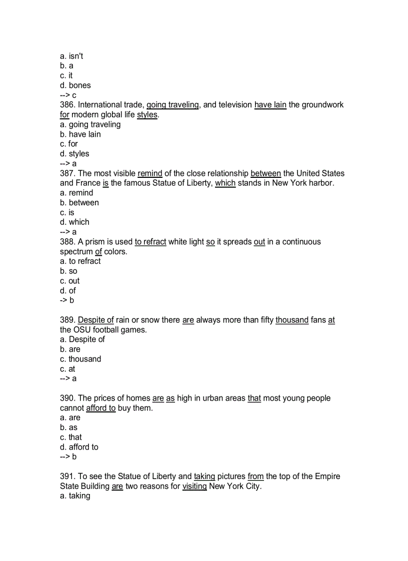 image for page 2000 Câu trắc nghiệp thi Anh Văm bằng A B