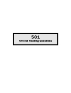 501 critical reading questions