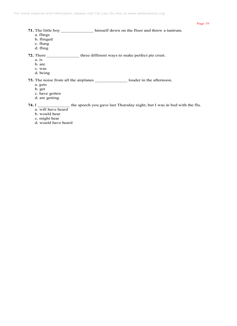 image for page 501 Grammar and Writing Questions