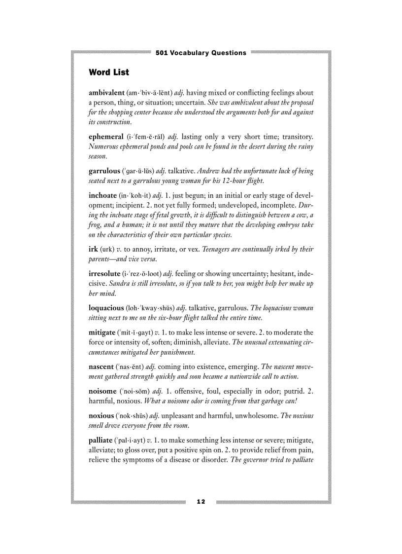 image for page 501 Vocabulary questions