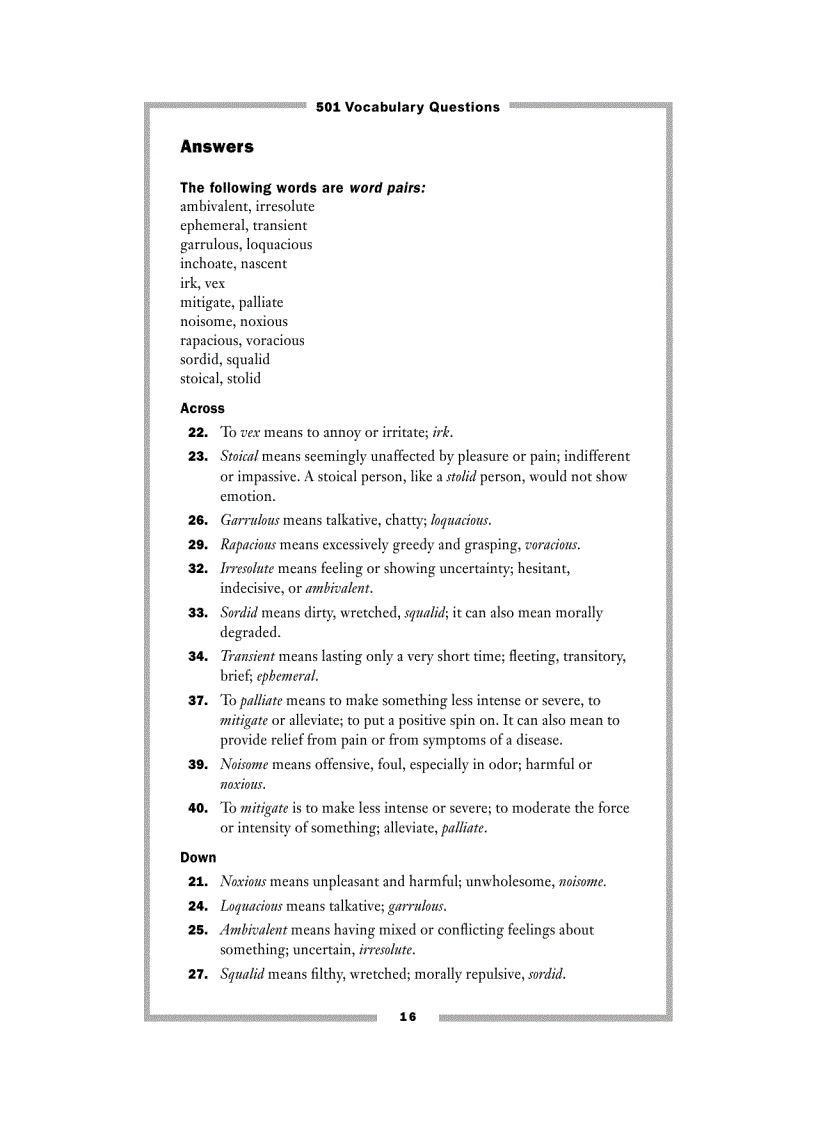 image for page 501 Vocabulary questions