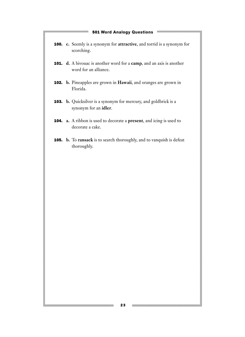 image for page 501 Word analogy questions