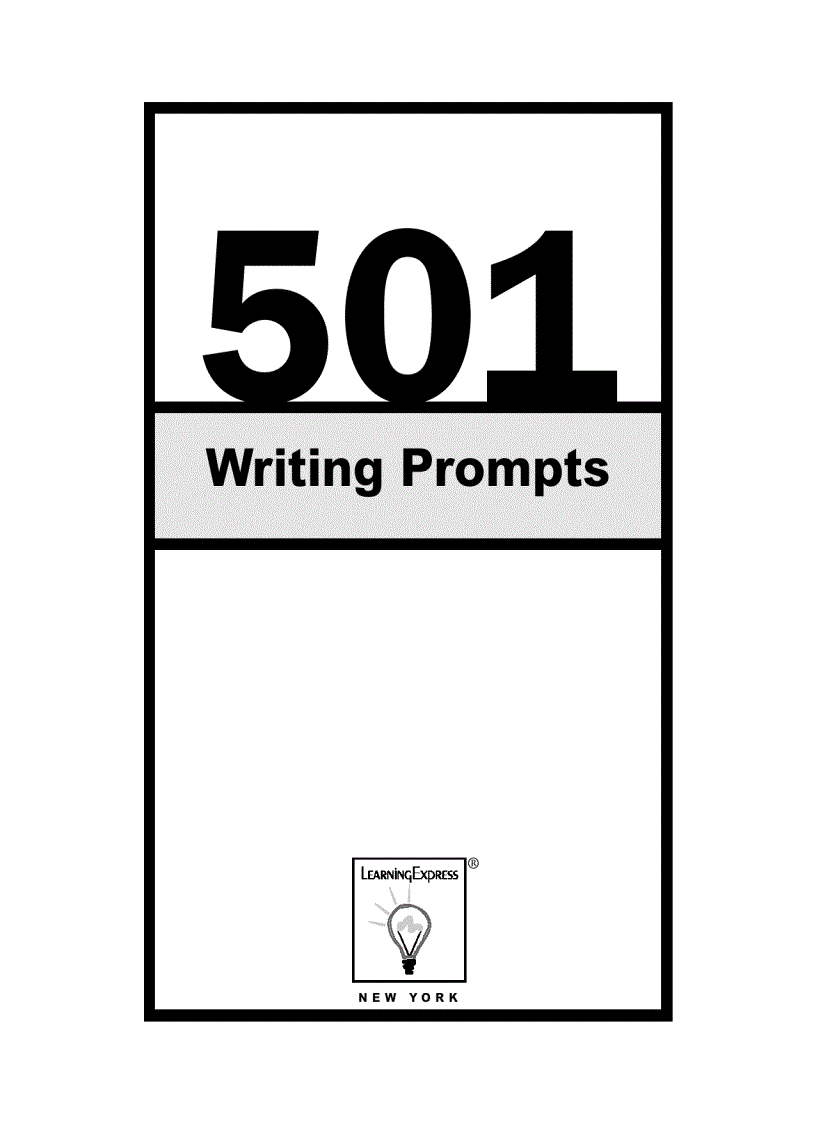 501 Writing Prompts