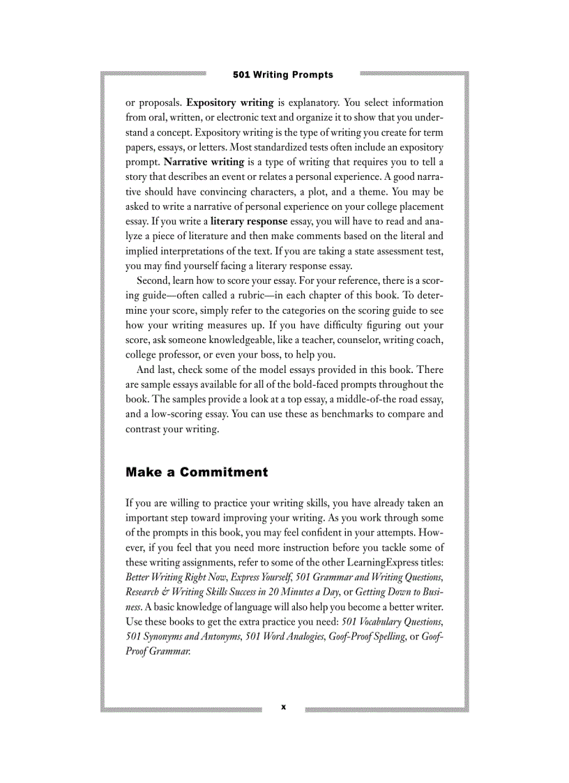 image for page 501 Writing Prompts