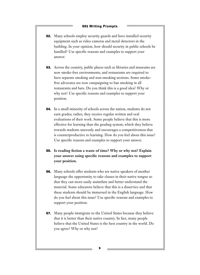 image for page 501 Writing Prompts