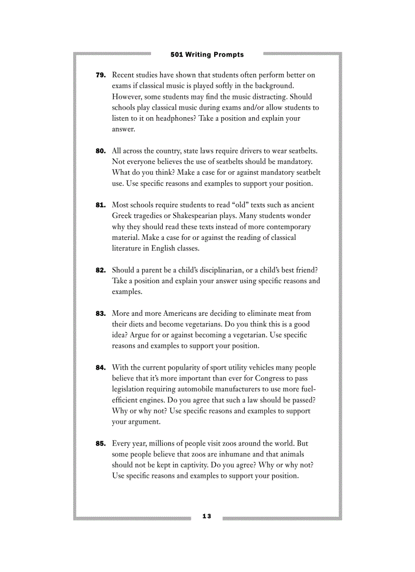 image for page 501 Writing Prompts