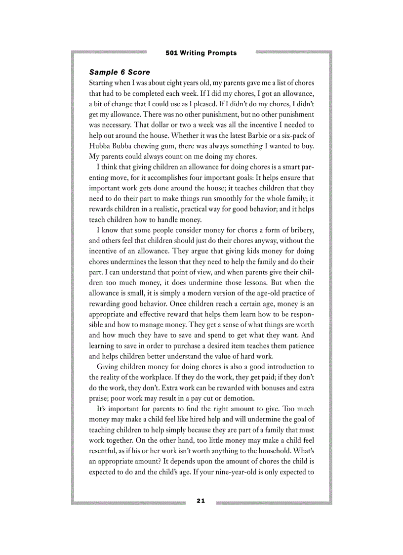 image for page 501 Writing Prompts