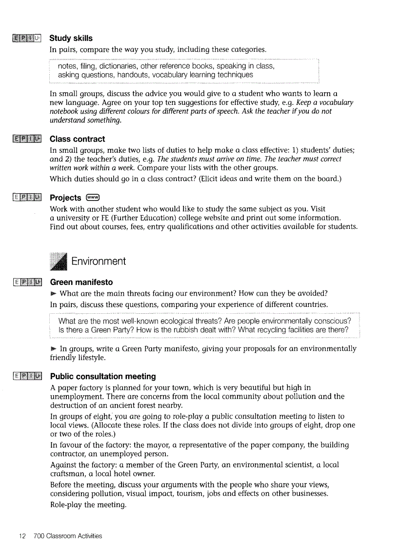 image for page 700 Classroom Activities