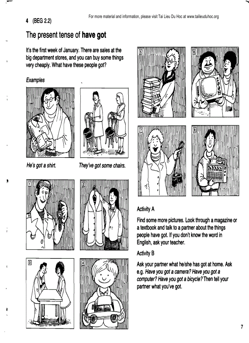 image for page A Basic English Grammar Exercises