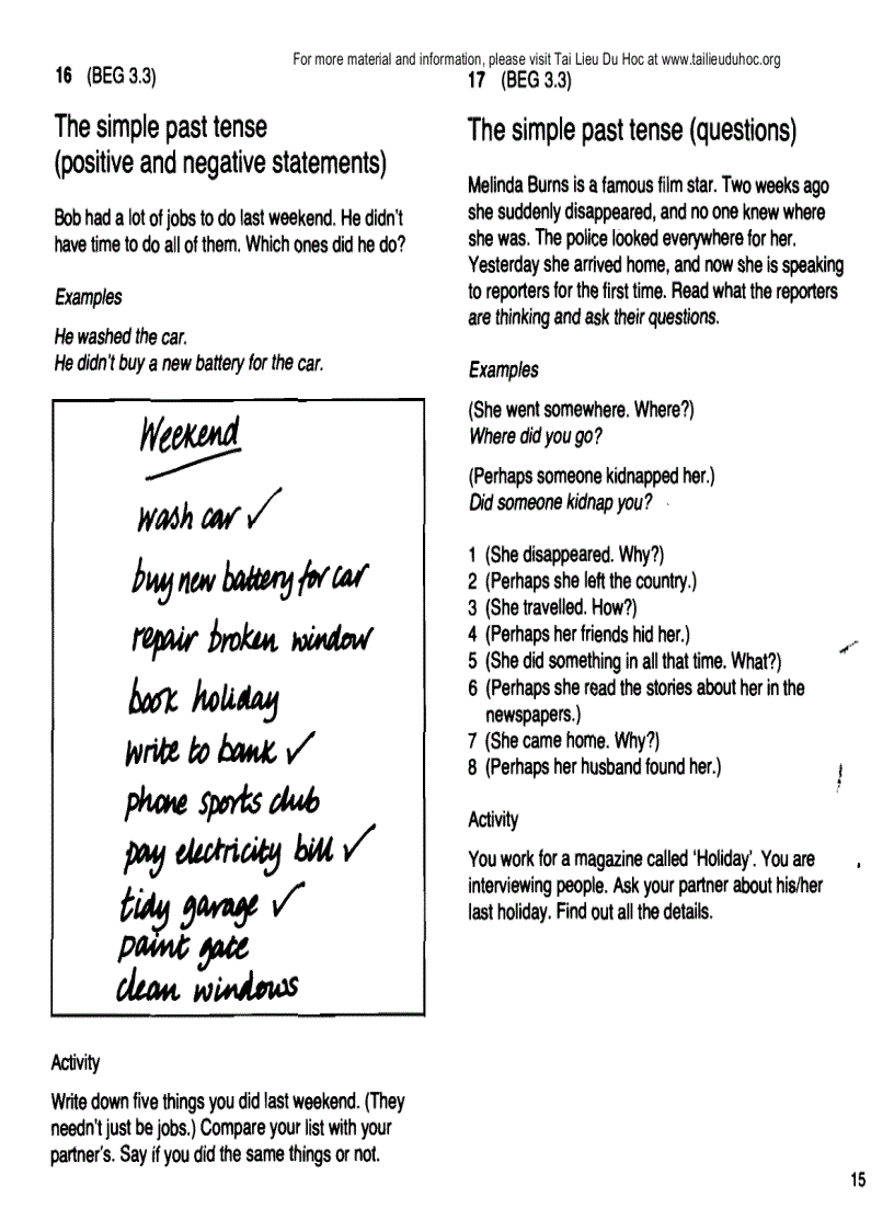 image for page A Basic English Grammar Exercises