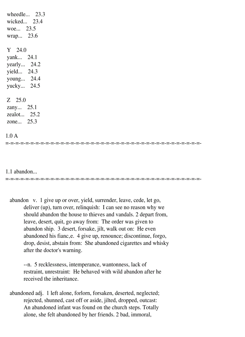 image for page An A Z Dictionary Of Synonyms