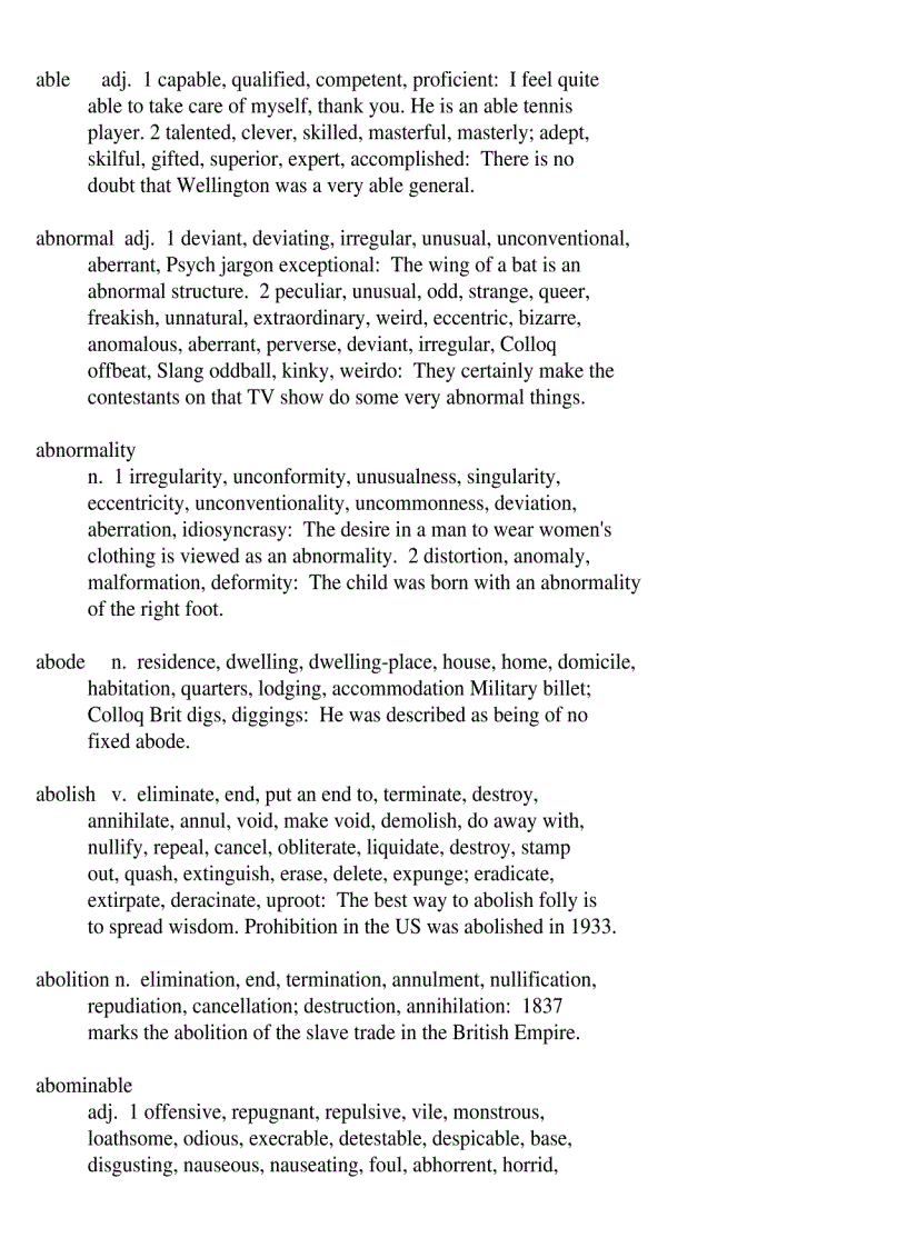 image for page An A Z Dictionary Of Synonyms