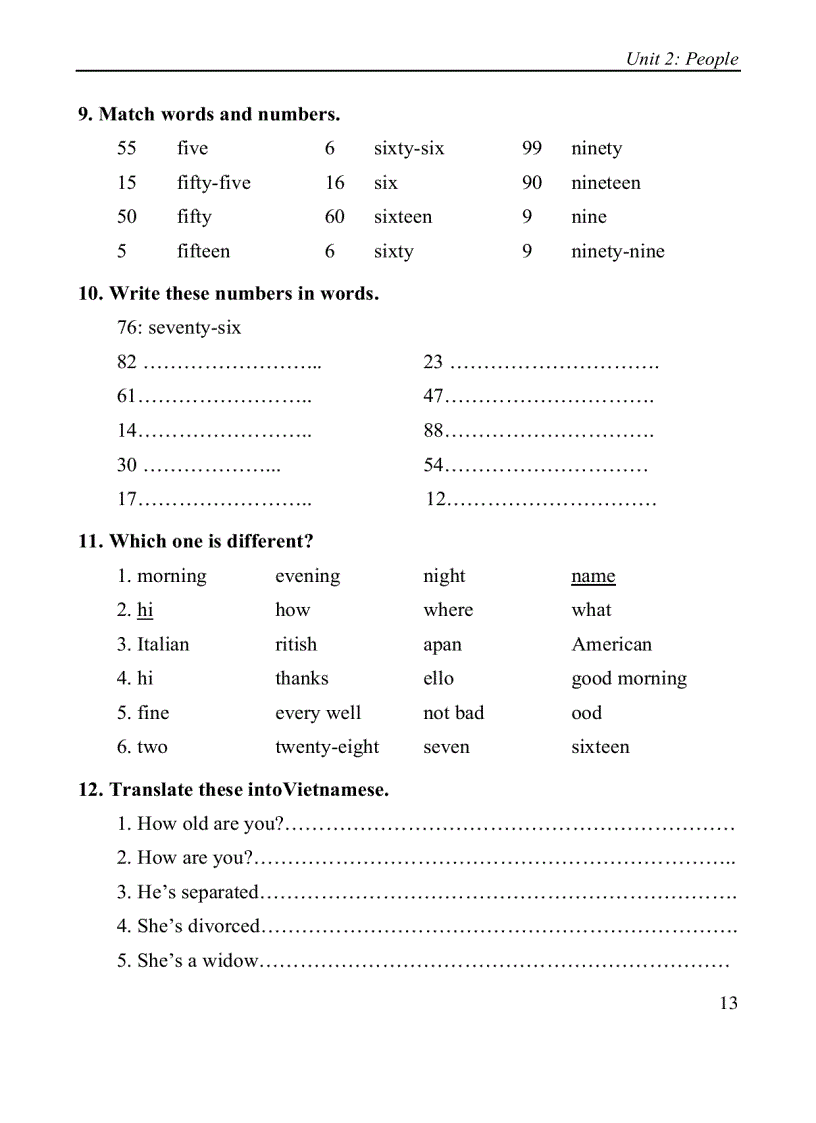 image for page Bài tập tiếng anh A1