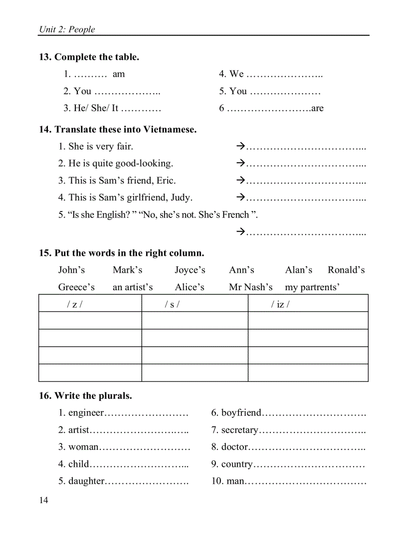 image for page Bài tập tiếng anh A1