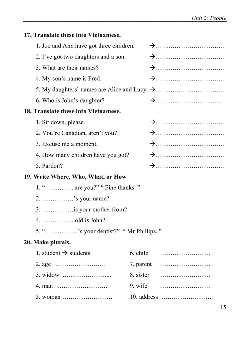 image for page Bài tập tiếng anh A1