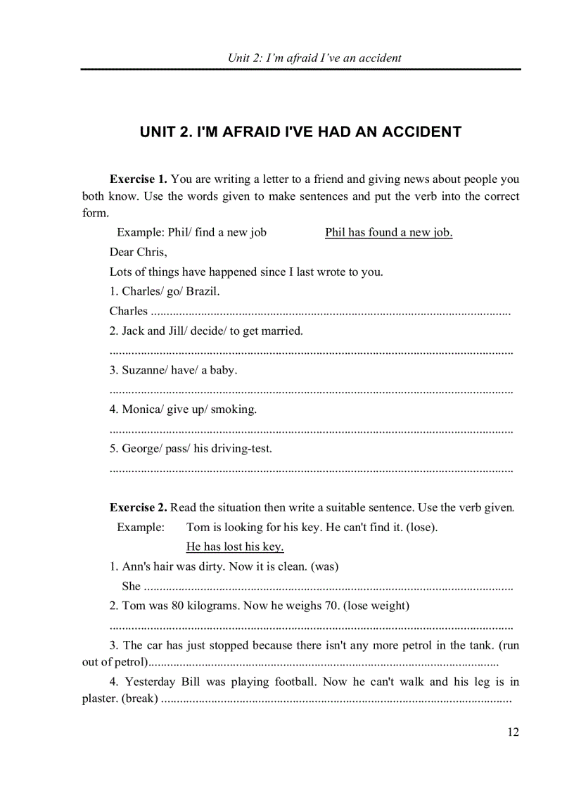 image for page Bài tập tiếng anh A2