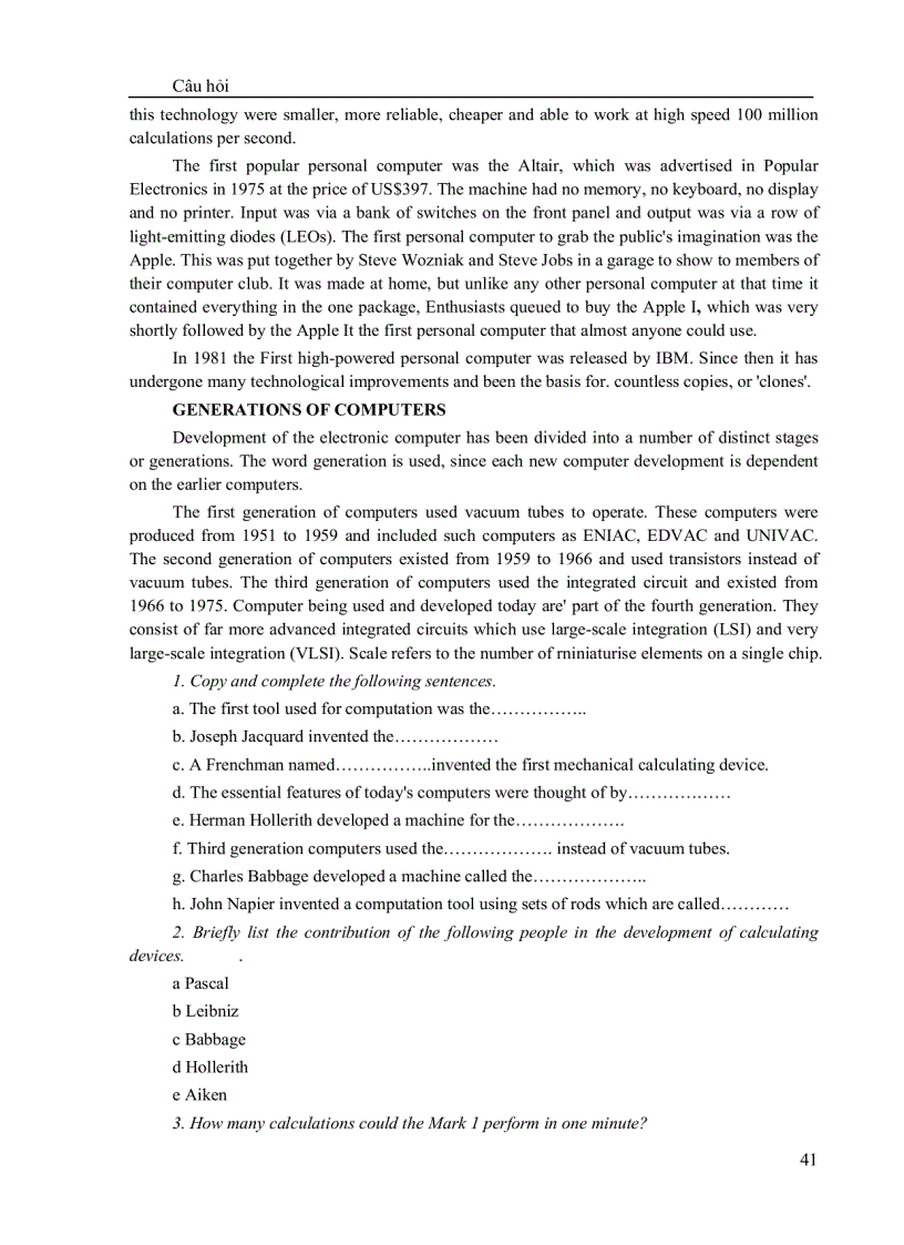 image for page Bài tập tiếng Anh chuyên nghành CNTT