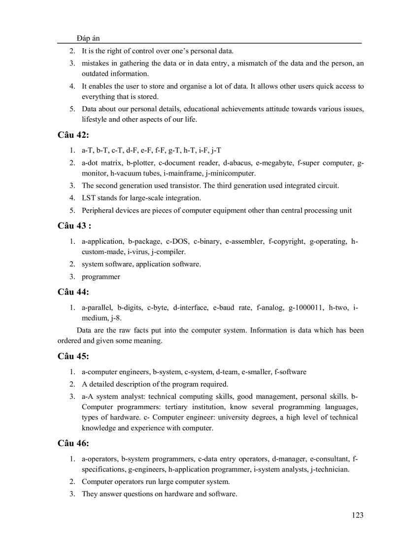 image for page Bài tập tiếng Anh chuyên nghành CNTT