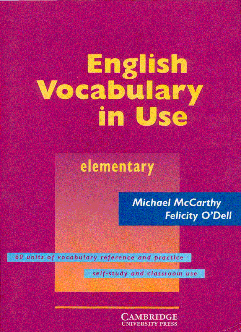 Cambridge English Vocabulary in Use Elementary