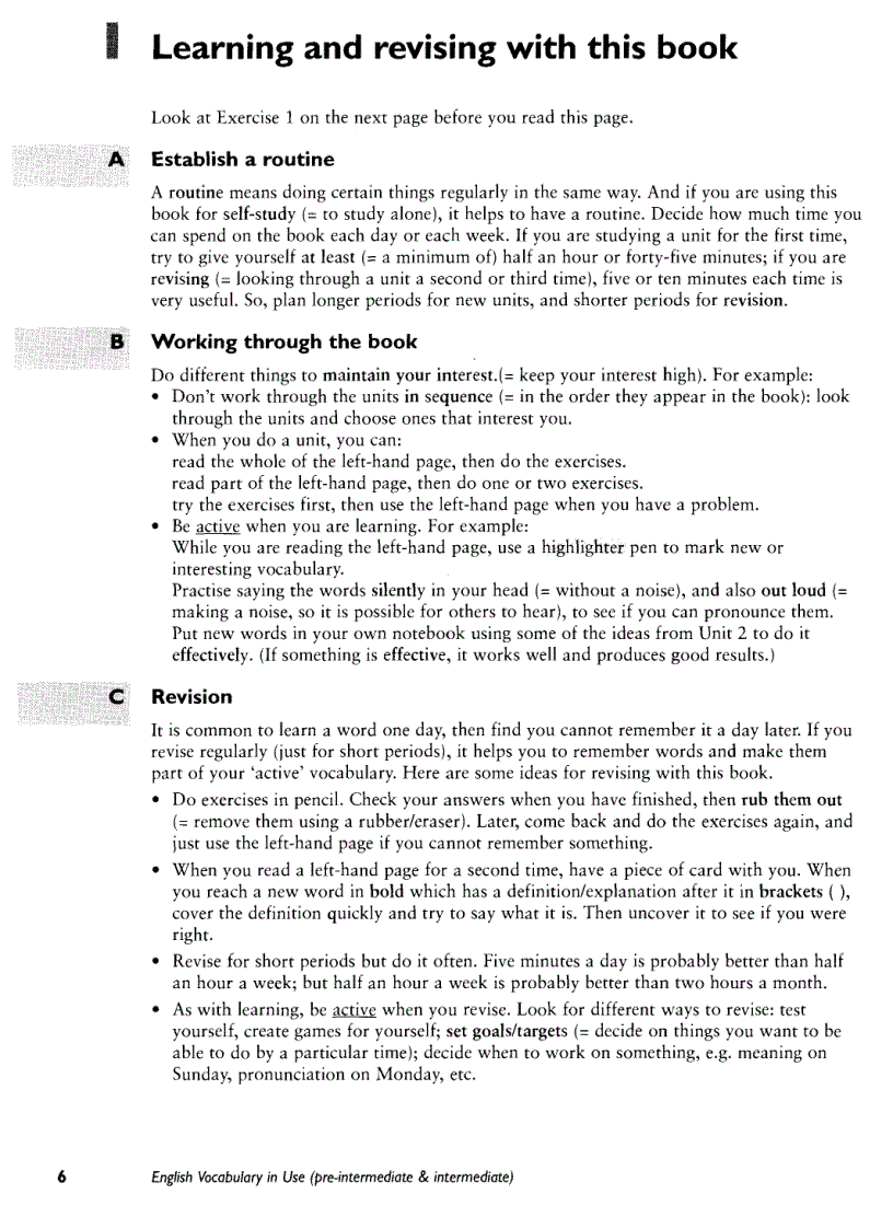 image for page Cambridge English Vocabulary in Use Pre intermediate Intermediate