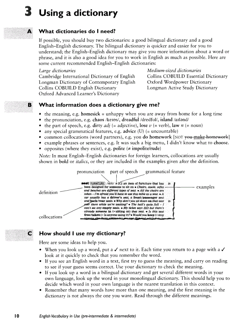 image for page Cambridge English Vocabulary in Use Pre intermediate Intermediate