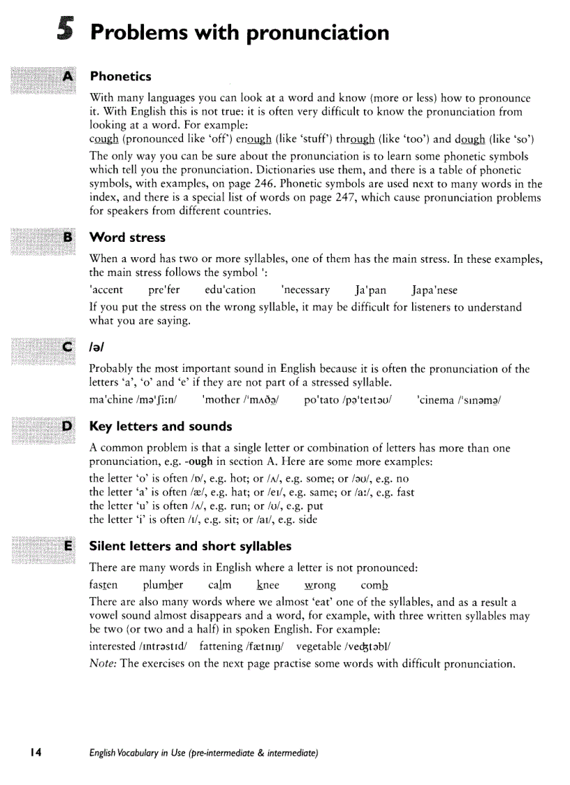 image for page Cambridge English Vocabulary in Use Pre intermediate Intermediate