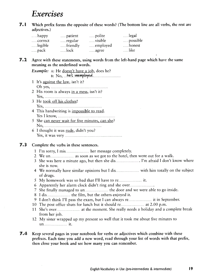 image for page Cambridge English Vocabulary in Use Pre intermediate Intermediate