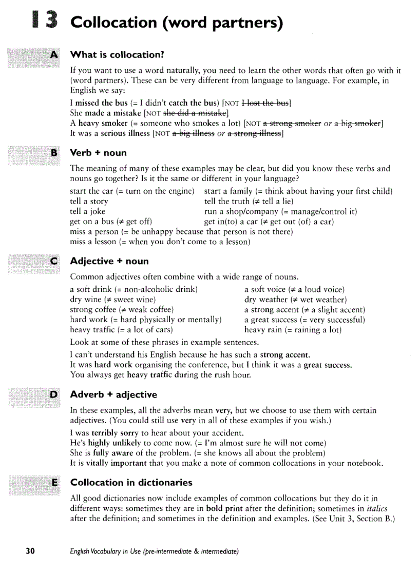 image for page Cambridge English Vocabulary in Use Pre intermediate Intermediate