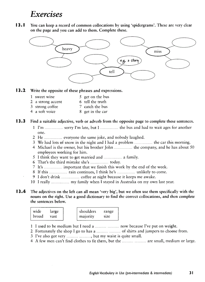 image for page Cambridge English Vocabulary in Use Pre intermediate Intermediate