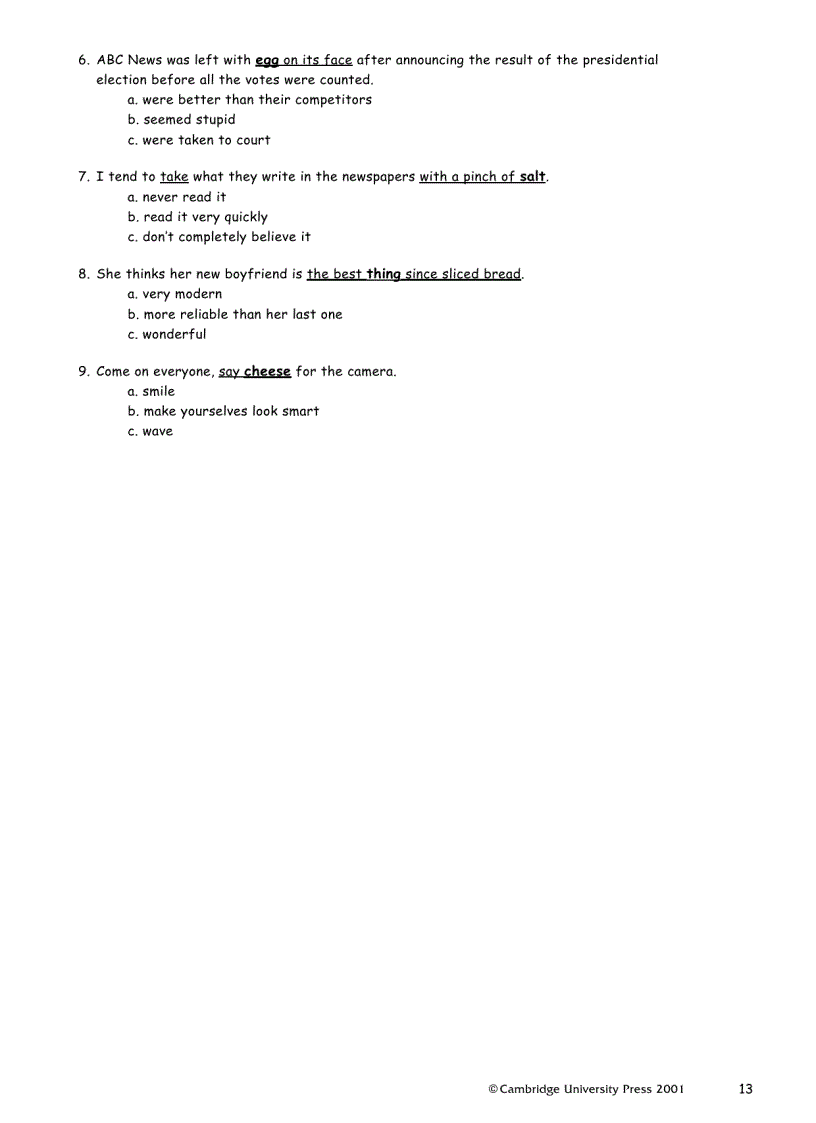 image for page CAMBRIDGE LEARNER S DICTIONARY wordsheets