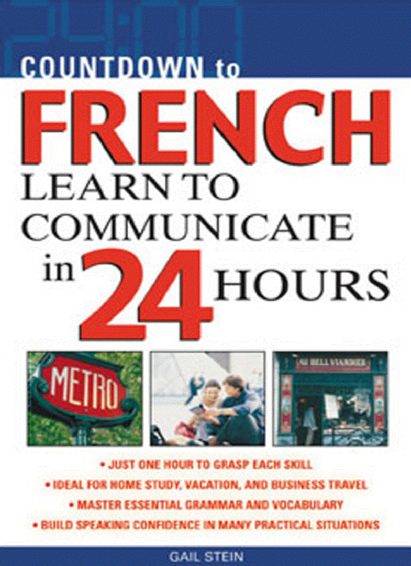 image for page Countdown to French Learn to Communicate in 24 Hours
