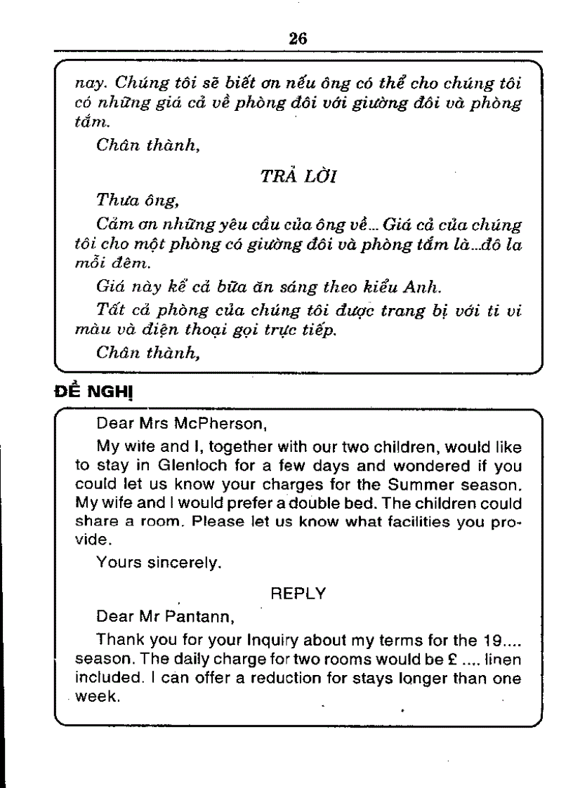 image for page Đọc và viết thư bằng Tiếng Anh