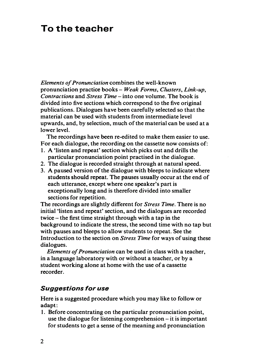 image for page Elements of Pronunciation Intensive Practice for Intermediate and More Advanced Students