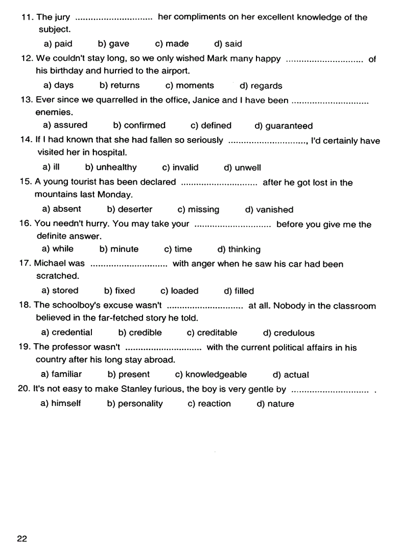 image for page English Advanced Vocabulary and Structure Practice