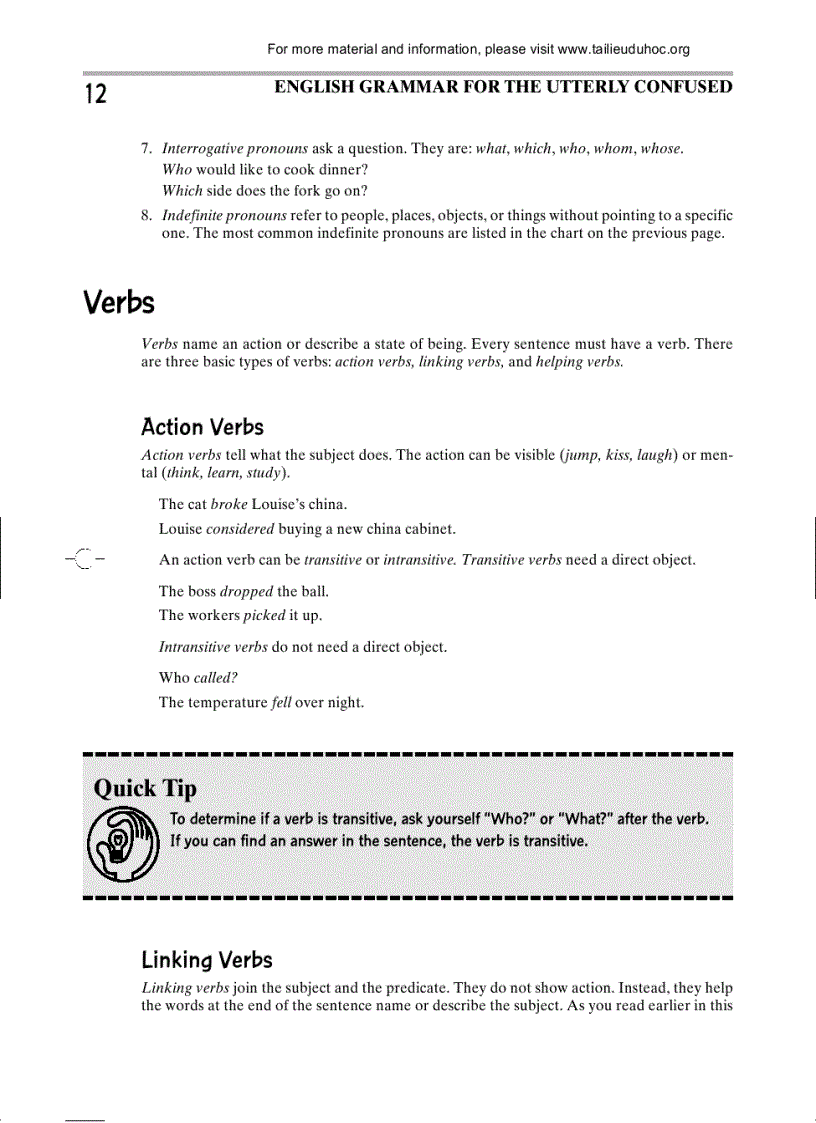 image for page English Grammar For The Utterly Confused